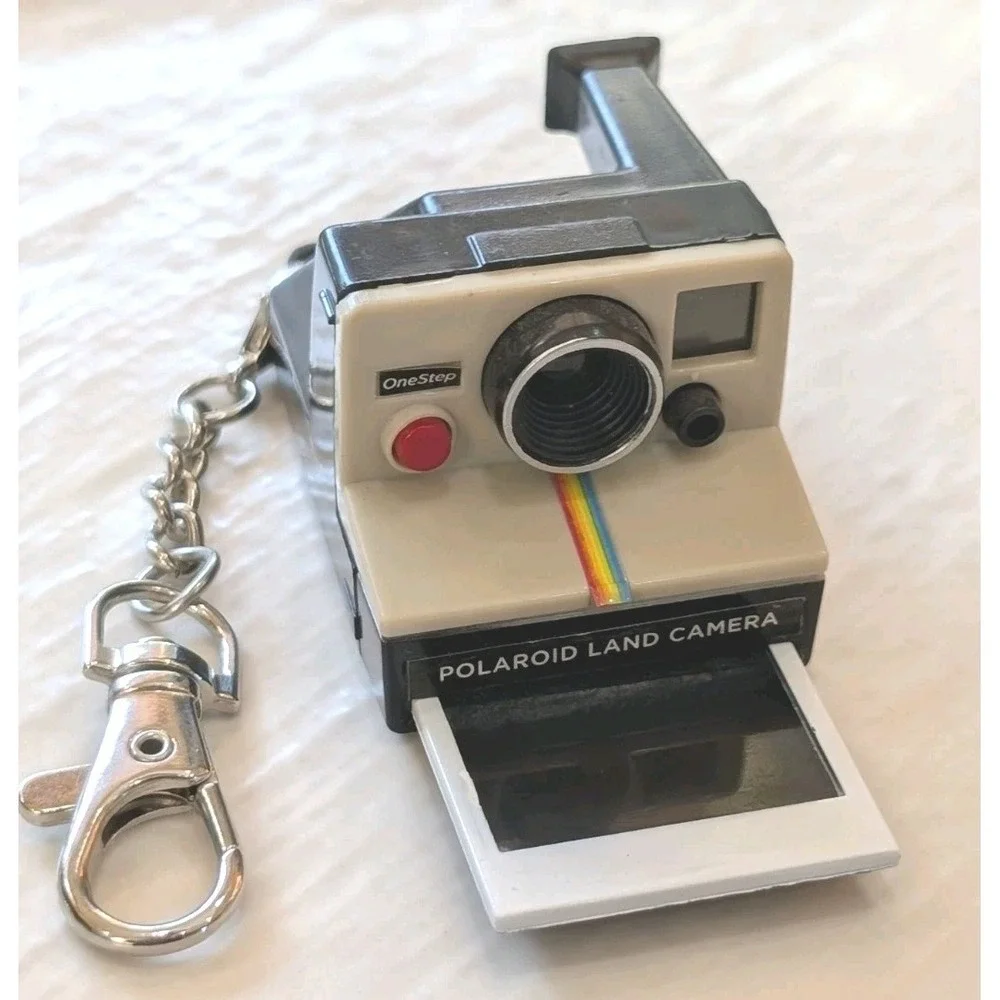 Polaroid Camera Keychain Lot OneStep + Barbie Mini Photo Eject‎ Toy